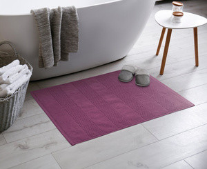 Dywanik łazienkowy 60x90 cm JERSEY bawełniany amarantowy