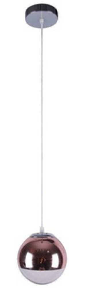 Różowo-złota lampa wisząca sufitowa do jadalni GAZE 1xE27 metal