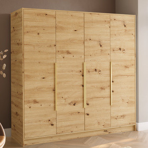 Duża szafa na ubrania 200 cm do garderoby LESTO dąb artisan