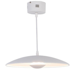 Biała lampa wisząca nad stół LED 34 cm LUND skandynawska metalowa