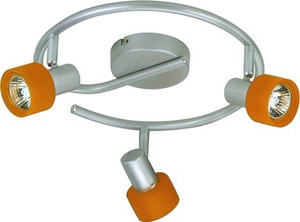 Czarna lampa sufitowa punktowa 3-płomienna do salonu SMART