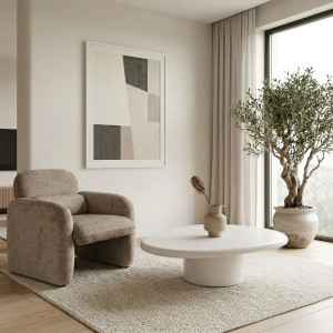 Biały stolik kawowy 110x60 cm do salonu ELLIE z płyty MDF