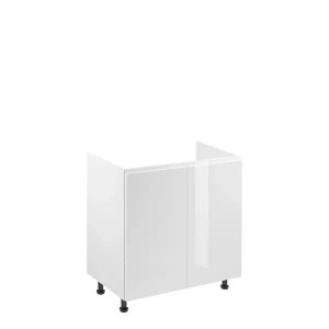 Szafka pod zlewozmywak 80 cm biały połysk ACELSIO