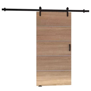 Naścienne drzwi przesuwne do garderoby 90 cm SEFAL sonoma