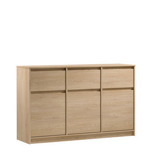 Trzydrzwiowa komoda z szufladami do salonu 138 cm MARANTA