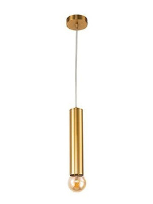 Złota lampa wisząca do salonu 30 cm DALLAS metalowa
