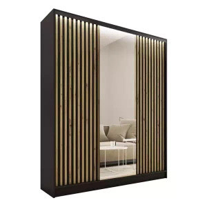 Szafa przesuwna z lustrem lamele LOFT 150 cm