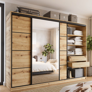 WYPRZEDAŻ Duża szafa na ubrania 280 cm dąb artisan LOFT