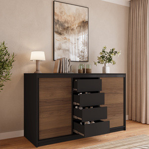 Loftowa komoda przesuwna z szufladami 160 cm LOFT