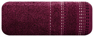Ręcznik kąpielowy 70x140 cm POLIA fioletowy frotte bawełniany