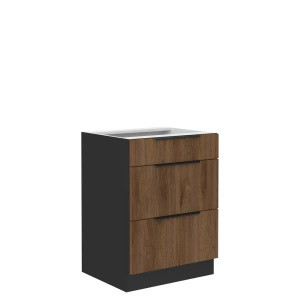 Dolna szafka kuchenna z szufladami 60 cm MARGARET orzech okapi