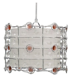 Pomarańczowa lampa wisząca sufitowa regulowana do salonu SENECA E27 metal