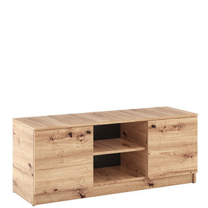 Dwudrzwiowa szafka RTV 120 cm pod TV do salonu ERIS dąb artisan