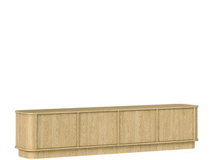 Trzydrzwiowa szafka RTV 200 cm RAVIO dąb baltic dune