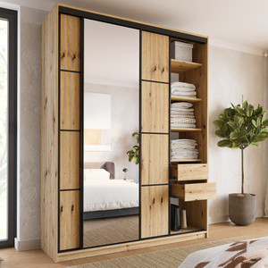 WYPRZEDAŻ Wysoka szafa przesuwna z lustrem 180 cm LOFT MAX