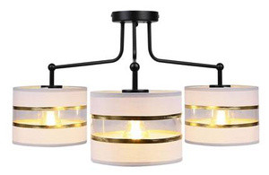 Biała lampa wisząca sufitowa 3xE27 do salonu ANDY metal