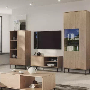 Meble w stylu loft QUARTE Dąb Hikora