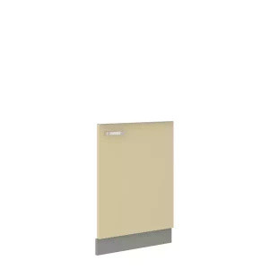 Front do zmywarki z zakrytym panelem sterującym 60 cm Krem połysk CARMEN