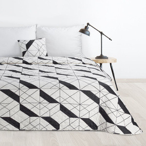 Narzuta na łóżko 220x240 cm GUST z mikrofibry nadruk geometryczny