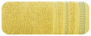 Ręcznik kąpielowy 70x140 cm POLIA musztardowy bawełniany frotte