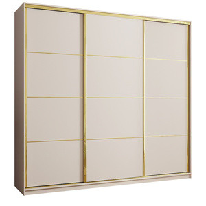 Szafa przesuwna 250 cm GOLD NEW MAX beż piaskowy