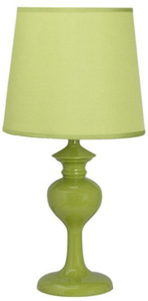 Zielona lampka stołowa nocna do sypialni BERKANE klosz 20 cm