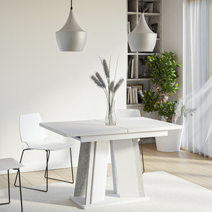 Prostokątny stół rozkładany do jadalni 160x80 cm DENOS marmur