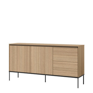 Dwudrzwiowa komoda z szufladami do salonu 167 cm VISSO