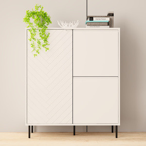 Komoda do salonu 102 cm dwudrzwiowa MIVIO biała