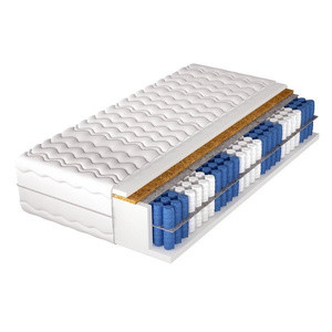 Materac kieszeniowy z kokosem i podwójnym wkładem 200x200 MONARCH COCO