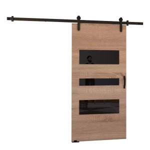 Nowoczesne drzwi przesuwne 100 cm VASTO dąb sonoma