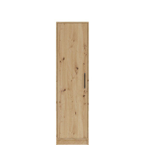 Nowoczesna szafa jednodrzwiowa z półkami 50 cm SEVAS dąb artisan