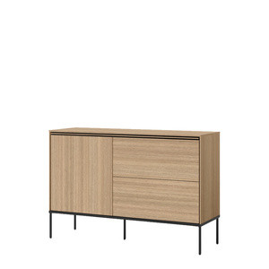 Drewnopodobna komoda z szufladami do salonu 127 cm VISSO