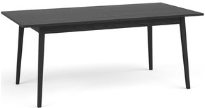 Duży czarny stół do jadalni 220x90 cm rozkładany MIRADO