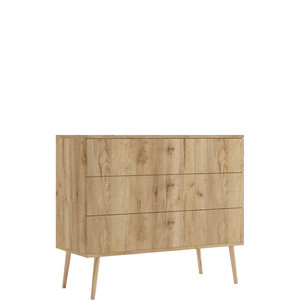 Komoda z szufladami do sypialni BONE dąb craft