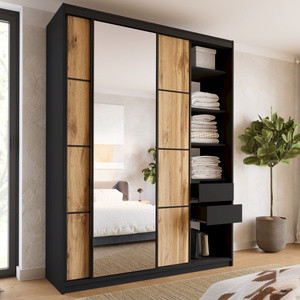 WYPRZEDAŻ Loftowa szafa przesuwna z lustrem 180 cm LOFT MAX