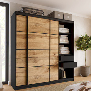 WYPRZEDAŻ Szafa przesuwna 200 cm dąb wotan LOFT