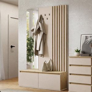 Garderoba 120 cm z lustrem do przedpokoju DORIOS kaszmir