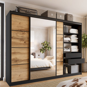 WYPRZEDAŻ Szafa przesuwna 280 cm dąb wotan LOFT