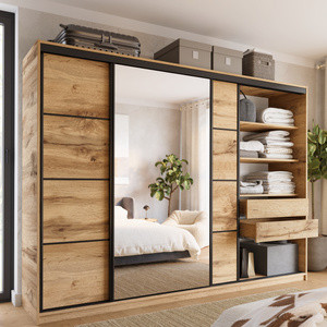 WYPRZEDAŻ Szafa przesuwna 280 cm dąb wotan LOFT