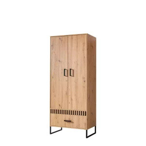 Szafa dwudrzwiowa 80 cm LIVORNO dąb artisan