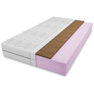 Dwustronny materac piankowy 140x200 cm LUXY
