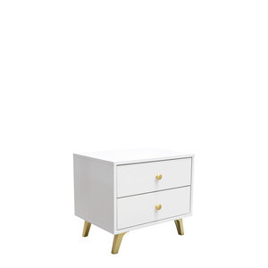 Minimalistyczna szafka nocna do sypialni z szufladami 54 cm SELMA