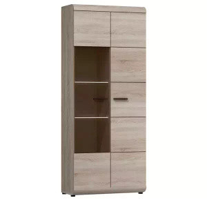 Witryna do salonu dąb sonoma 80 cm LIBRA
