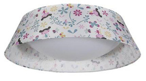 Wielokolorowy plafon sufitowy LED 16W 900lm do pokoju dziecięcego GIRL z abażurem