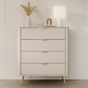Komoda z szufladami 88 cm do salonu LEONTE beż
