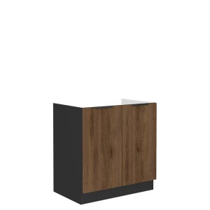 Szafka kuchenna pod zlewozmywak 80 cm MARGARET orzech okapi
