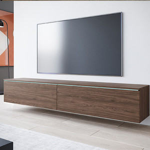 Nowoczesna szafka RTV 180 cm BROMI orzech villa