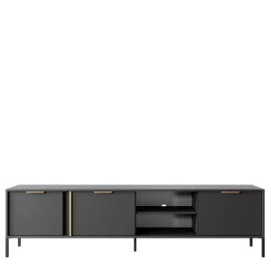 Szafka RTV nowoczesna 203 cm LECCE antracyt