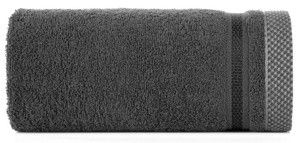 Ręcznik 30x50 cm ABBEL stalowy bawełniany frotte treningowy